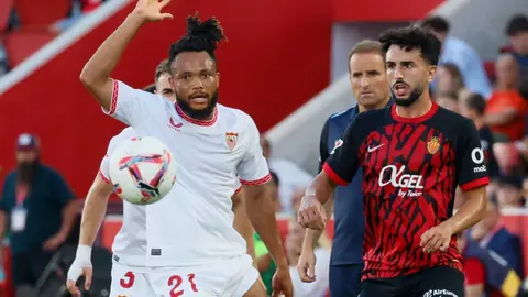 Chidera Ejuke en el RCD Mallorca - Sevilla FC