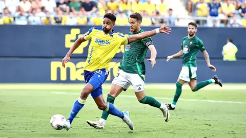 Chris Ramos en el C&aacute;diz CF - Racing de Ferrol