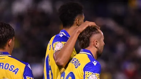 Chris Ramos y Javi Ontiveros en el Real Ja&eacute;n - C&aacute;diz CF | CCF