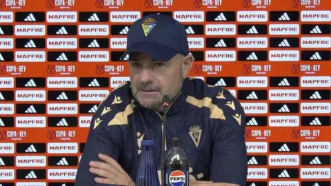 Paco L&oacute;pez en la rueda de prensa previa al C&aacute;diz CF - CD Eldense | PLAIZ