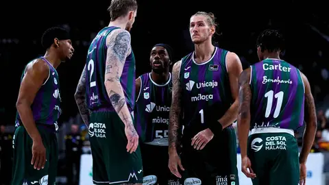 Dylan Osetkowski durante un partido con el Unicaja Baloncesto