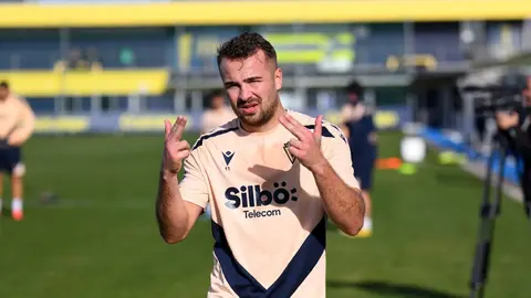 Javi Ontiveros en el &uacute;ltimo entrenamiento del C&aacute;diz CF | CCF