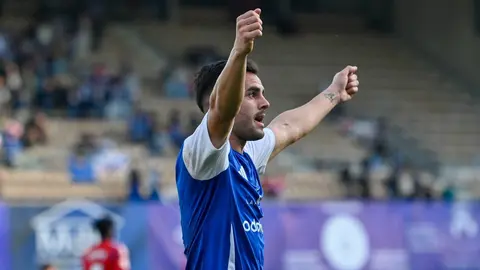 Nan&eacute; celebra el gol de la victoria del Xerez CD ante el Recreativo Granada | Xerez CD