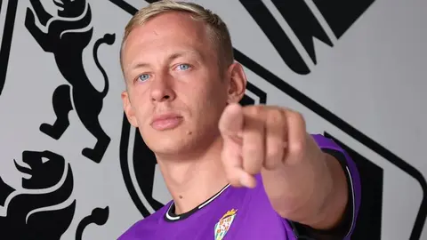 Nikolay Obolskiy durante su presentaci&oacute;n con el C&oacute;rdoba CF | CCF