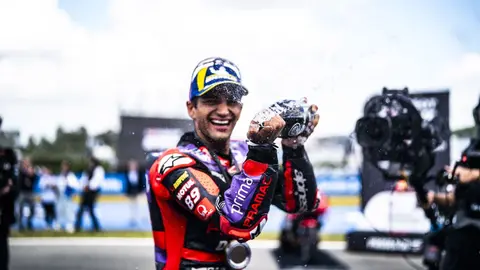 Jorge Mart&iacute;n celebraci&oacute;n Sprint Race Gran Premio de Espa&ntilde;a 2024 en el Circuito de Jerez | Jorge Mart&iacute;n