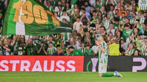 Gol de Jes&uacute;s Rodr&iacute;guez en el Real Betis - Jagiellonia | Salvador L&oacute;pez Medina para El MIRA