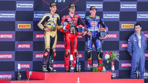 Podio del mundial de SBK Jerez 2024 | Circuito de Jerez