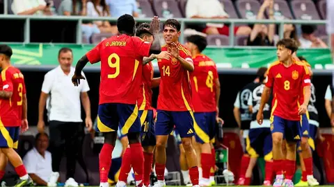 Izan Merino, representaci&oacute;n del M&aacute;laga CF en la Sub19