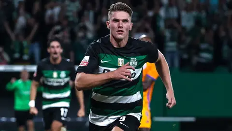 Viktor Gy&ouml;keres, delantero del Sporting de Portugal que podr&iacute;a fichar por el Arsenal | SCP