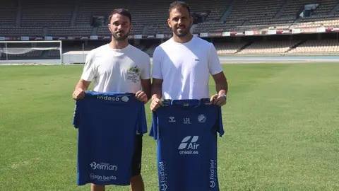 David Morante y Jos&eacute; Perales presentaci&oacute;n oficial con el Xerez Deportivo | Juan Antonio Zarzuela