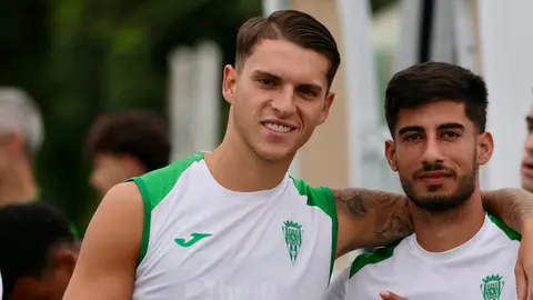 &Aacute;lex Sala durante la pretemporada con el C&oacute;rdoba CF | CCF