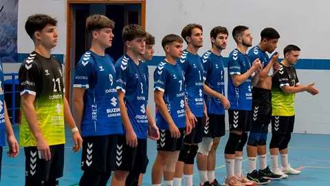 Club Voleibol Jerez en el polideportivo Kiko Narv&aacute;ez