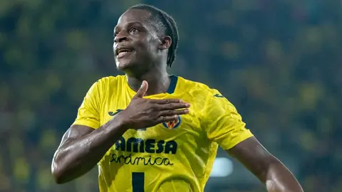 Etta Eyong celebra un gol anotado con el Villarreal CF | VCF