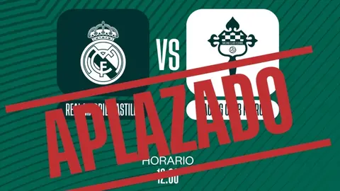 Aplazado el partido entre el filial del Real Madrid y el Racing de Ferrol | RF