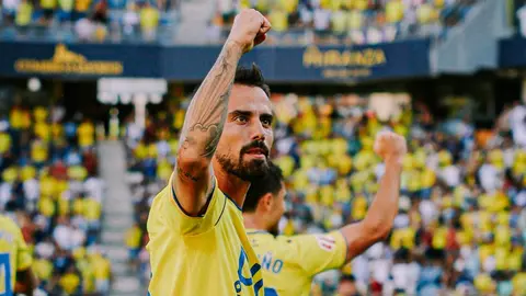 Suso Fern&aacute;ndez celebra su gol en el C&aacute;diz CF - SD Eibar | CCF