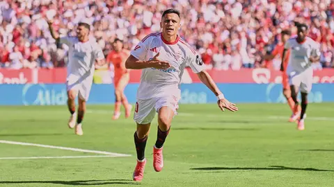 Alexis S&aacute;nchez celebra su gol en el Sevilla FC - FC Barcelona | Salvador L&oacute;pez Medina para El MIRA