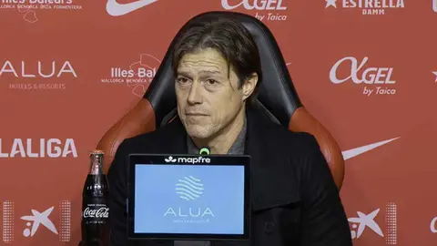 Mat&iacute;as Almeyda en la rueda de prensa posterior al Mallorca - Sevilla FC | LaLiga