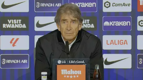Manuel Pellegrini en la rueda de prensa post al Atl&eacute;tico de Madrid - Real Betis | LaLiga