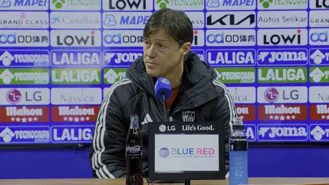 Mat&iacute;as Almeyda en la rueda de prensa post al Getafe - Sevilla FC | LaLiga
