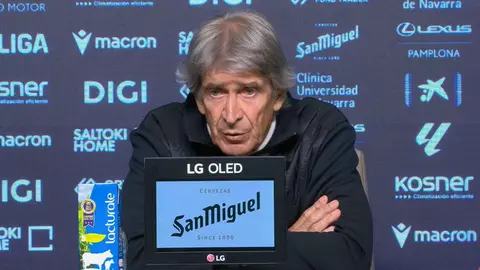 Manuel Pellegrini en la rueda de prensa posterior al Osasuna - Real Betis | LaLiga