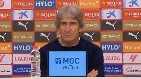 Manuel Pellegrini en la rueda de prensa posterior al Girona - Real Betis | LaLiga
