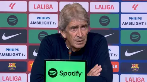 Manuel Pellegrini en la rueda de prensa posterior al FC Barcelona - Real Betis | LaLiga