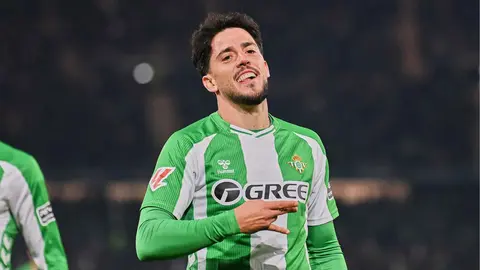 Fornals celebra su gol en el Real Betis - Getafe CF | Salvador L&oacute;pez Medina
