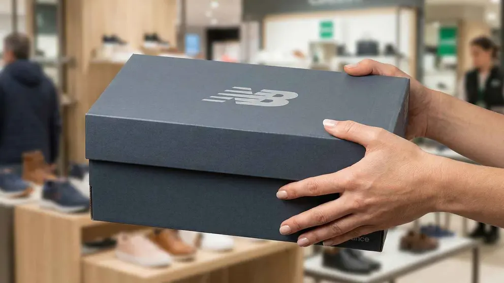 Caja de zapatillas New Balance en El Corte Ingl&eacute;s