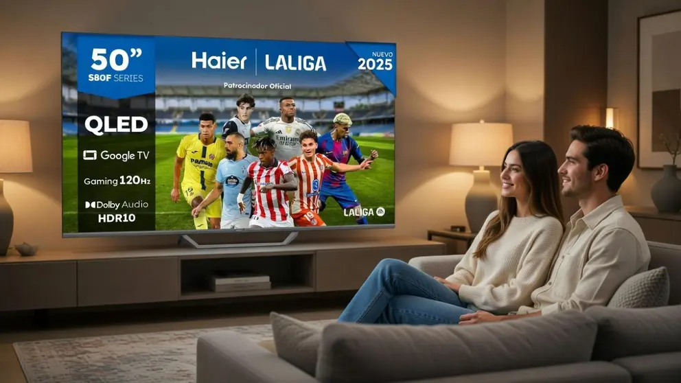 Televisor Haier QLED en El Corte Ingl&eacute;s con 4K y Dolby Audio para una experiencia de cine en casa