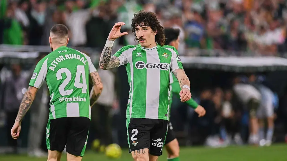 H&eacute;ctor Beller&iacute;n celebra su gol en el Real Betis - Celta de Vigo | Salvador L&oacute;pez Medina