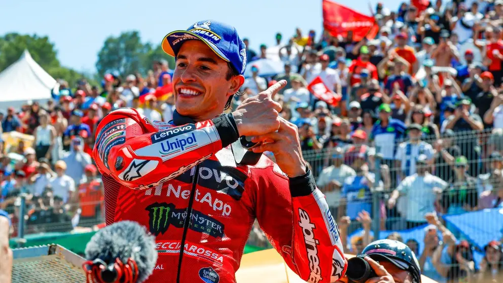 Marc M&aacute;rquez tras su victoria en 2025 en Jerez | Circuito de Jerez