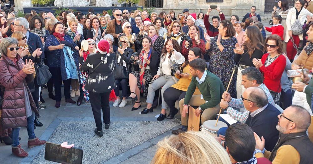 Zambomba en el centro de Jerez