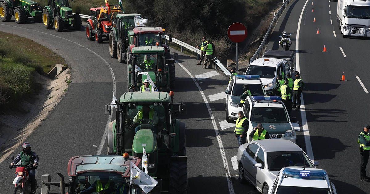 Una de las recientes tractoradas