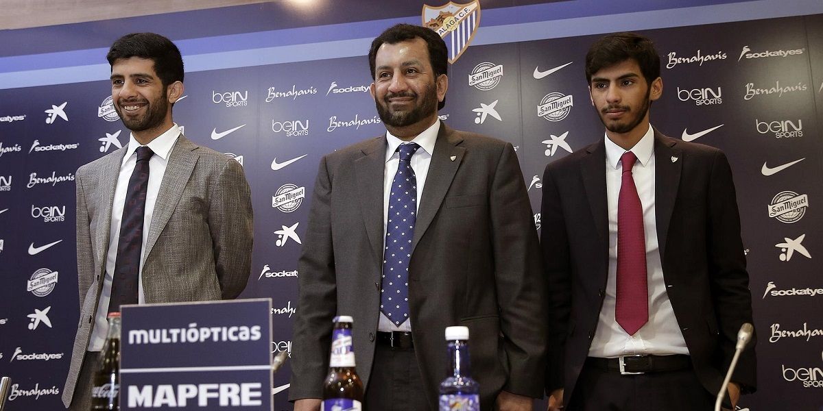 El jeque Al Thani y sus hijos