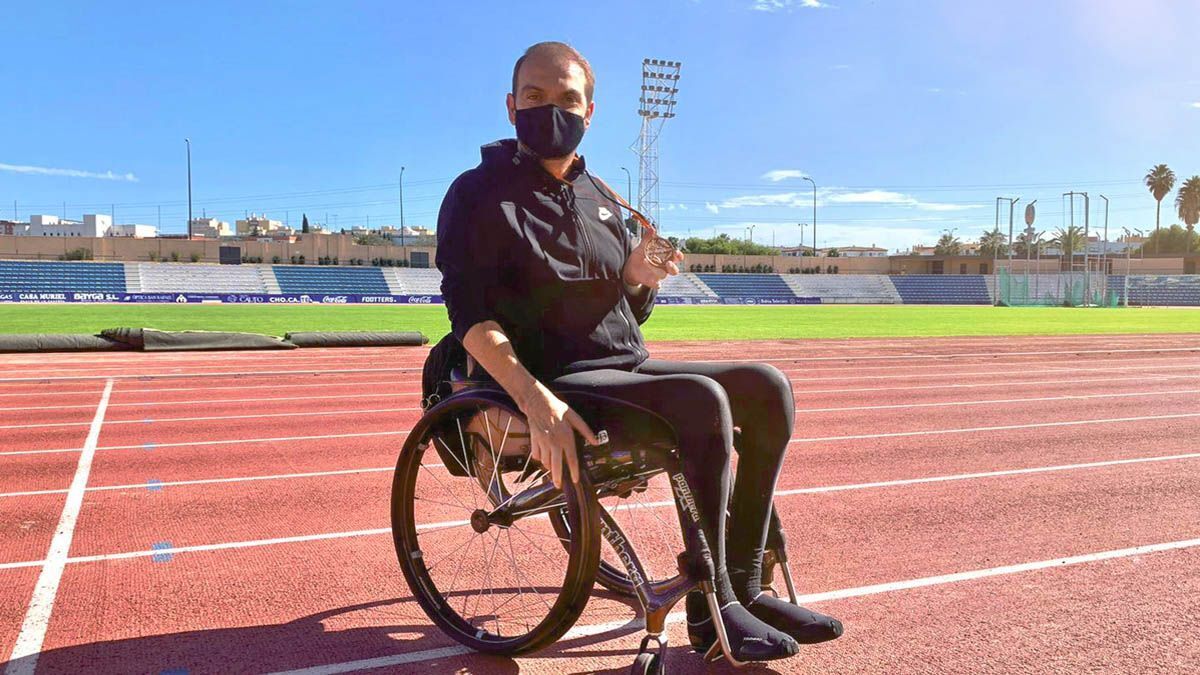 Francisco Zuasti, Subcampeón de España de Atletismo en 200 metros en Silla de Ruedas