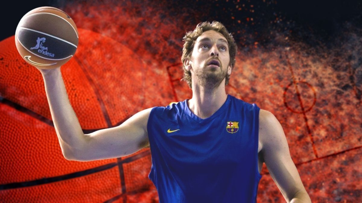 Pau Gasol con el FC Barcelona