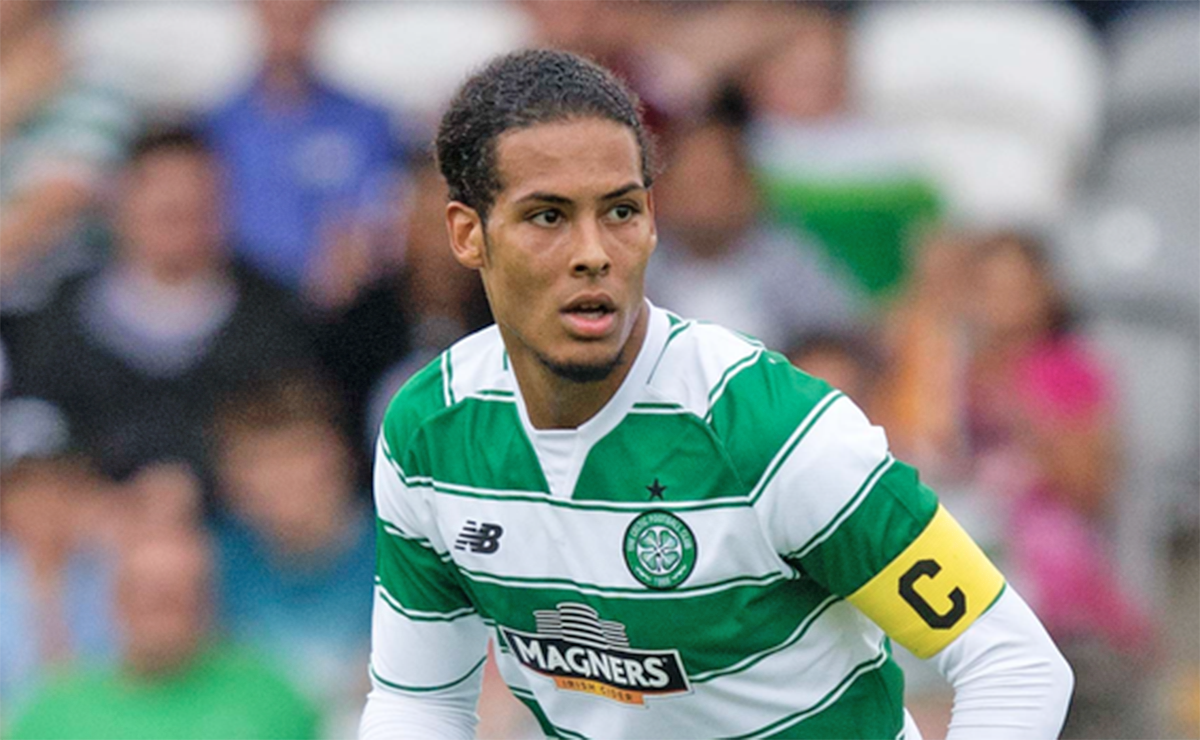 van Dijk en su etapa en el Celtic de Glasgow