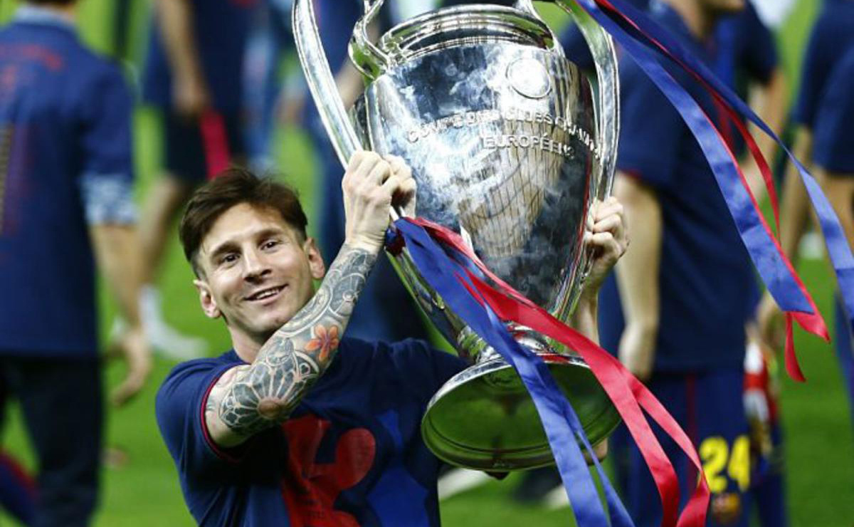 Messi levanta su cuarta Copa de Europa