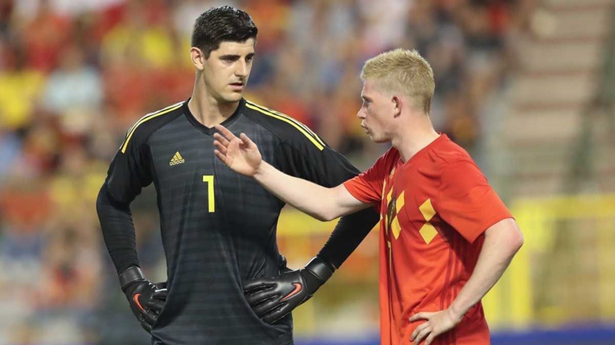 Kevin de Bruyne y Courtois en 2014