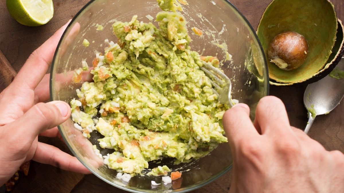Preparando guacamole
