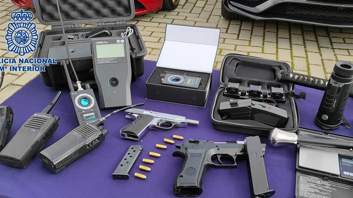 Armas interceptadas por la Policía Nacional