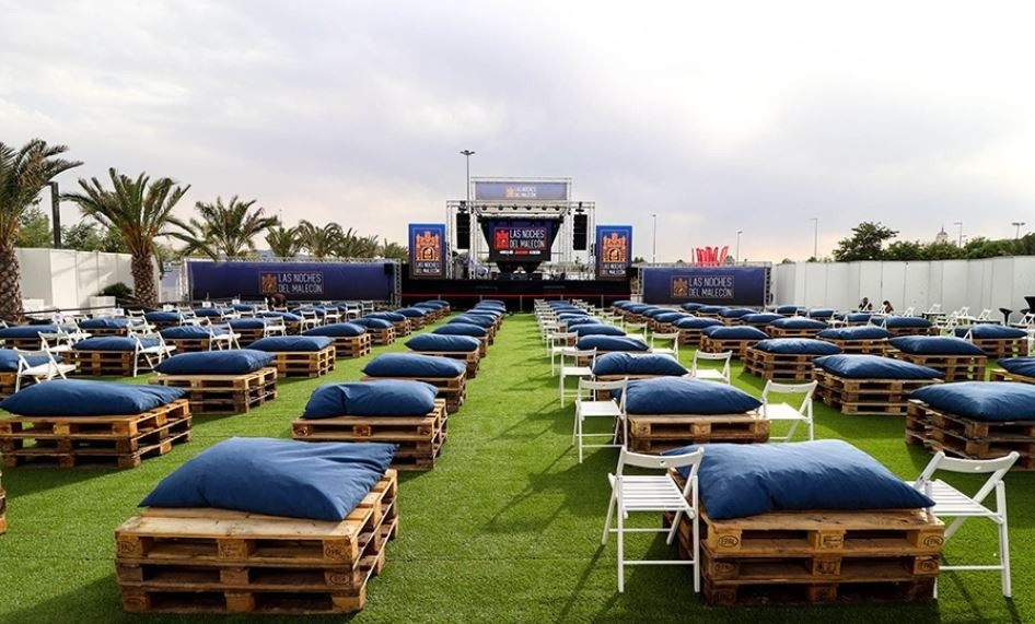 Recinto de 'Las Noches del Malecón' en Murcia