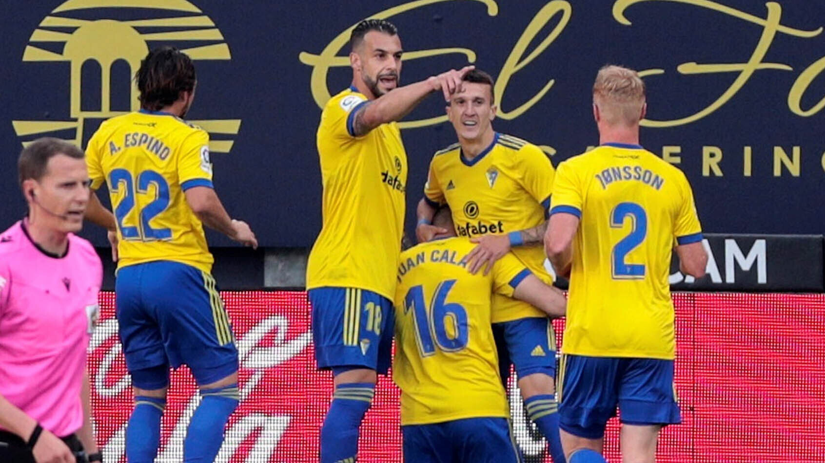 Gol de Juan Cala en el Cádiz CF - Valencia CF