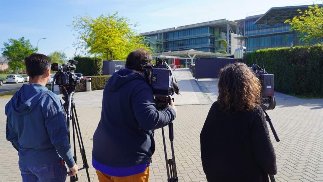 Registro de la Guardia Civil en la sede de Abengoa