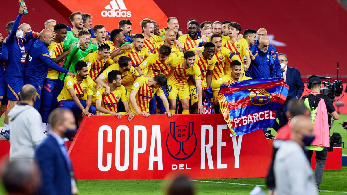 El FC Barcelona celebra en Sevilla su 31 Copa del Rey