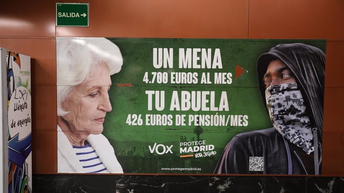 cartel de Vox Menas