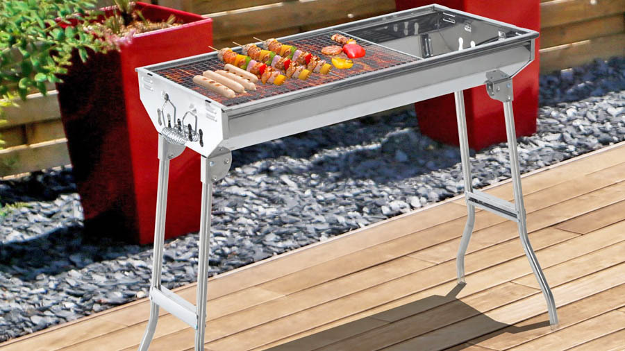 Uten Barbacoa Portátil de acero inoxidable