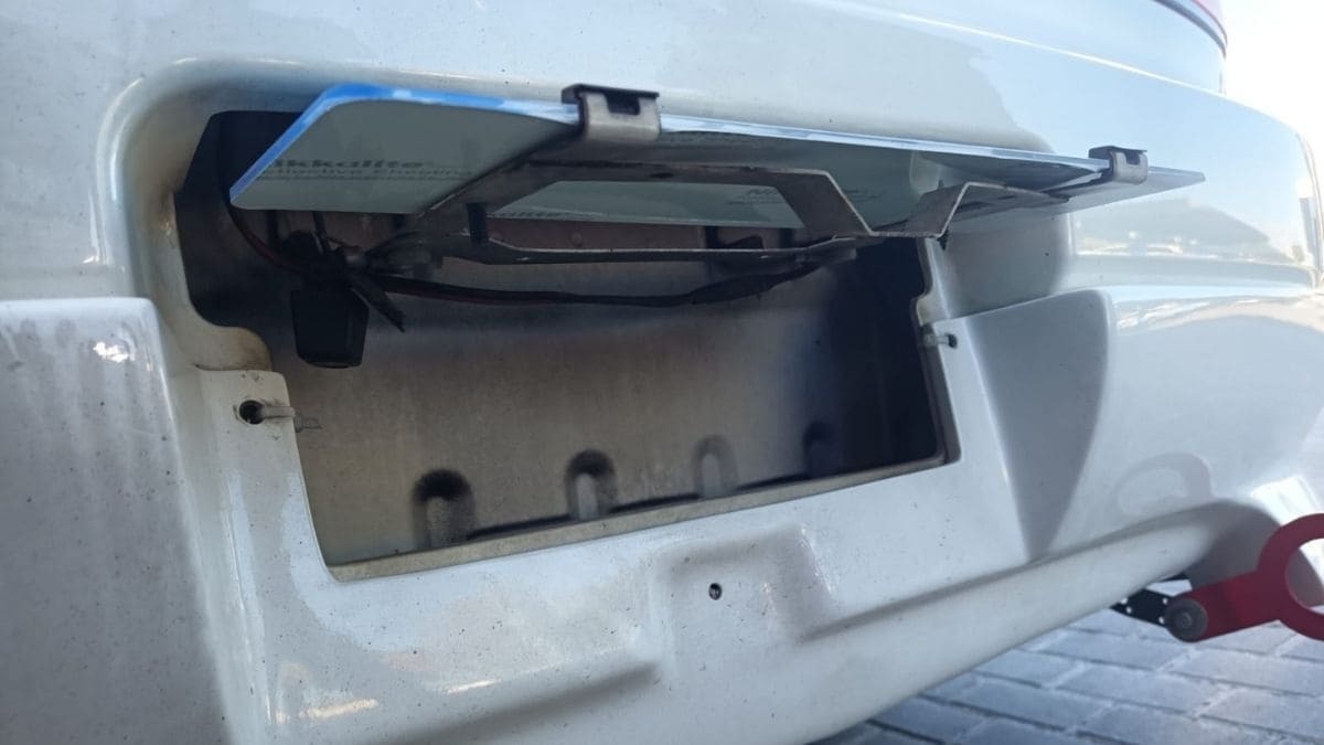 Matrícula falsa interceptada en Jerez | Jesús Catalán para elMIRA.es