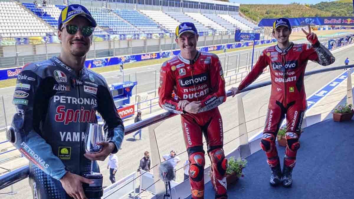 Pódium Moto GP en el Circuito de Jerez