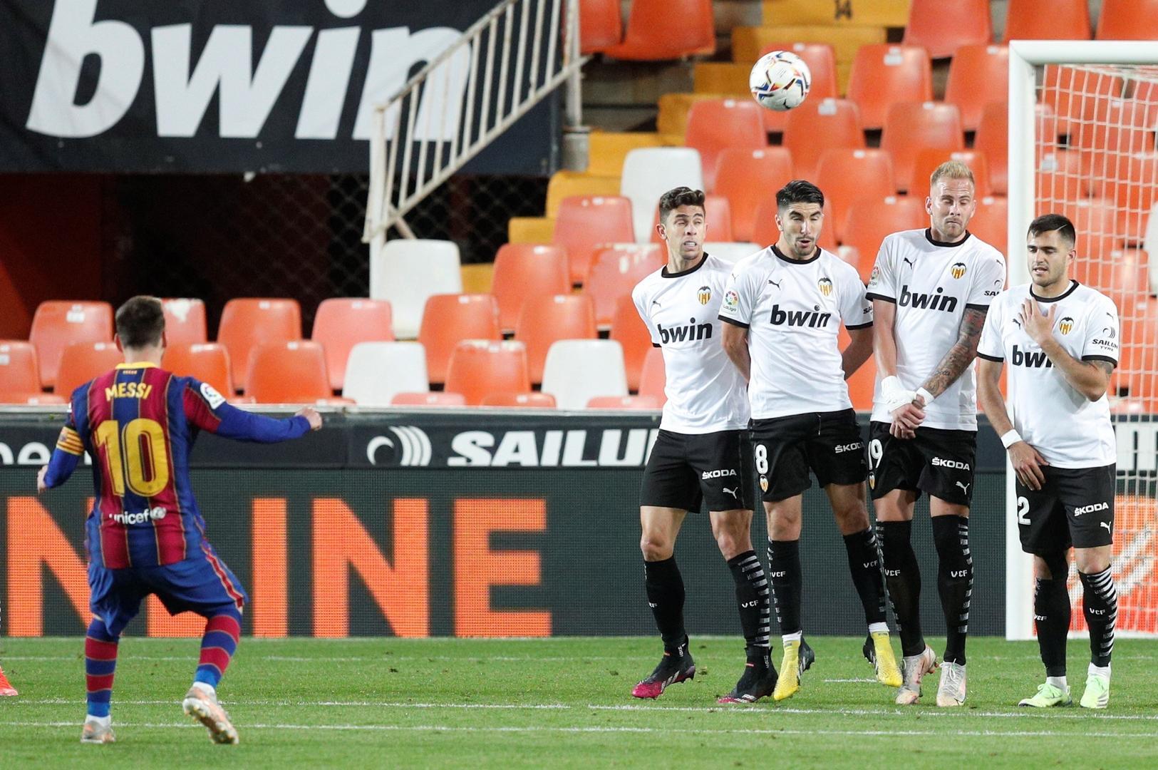 Lionel Messi en el Valencia CF - FC Barcelona